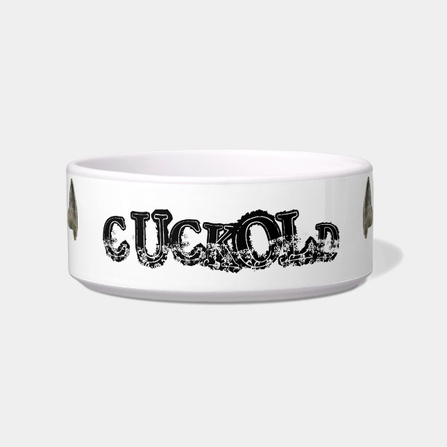 Cuckold Dog Hunde Napf Bowl (Front)