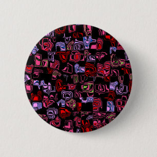 Cuckoo Abstract 6 Cm Round Badge