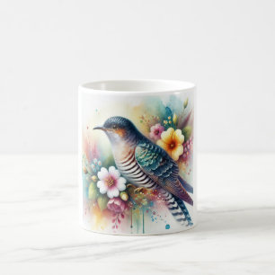 Cuckoo Bird 071024AREF134 - Watercolor Coffee Mug