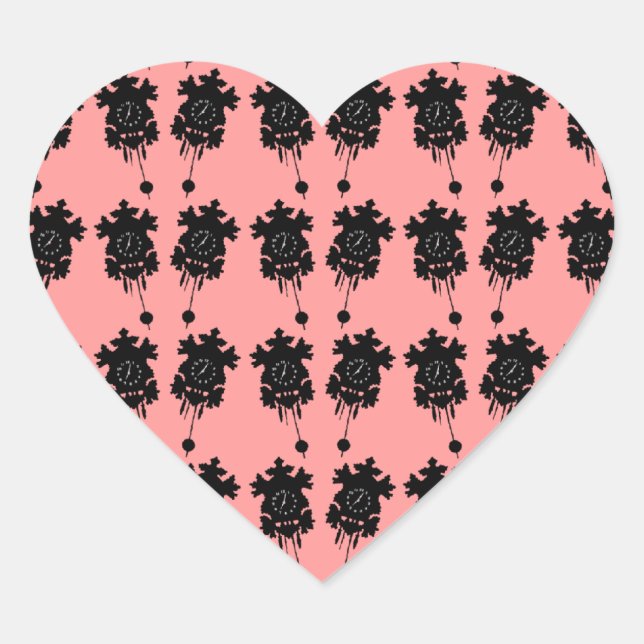 Cuckoo Clocks Heart Sticker (Front)