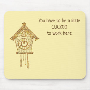 Cuckoo Coo Coo Clock Mouse Mat