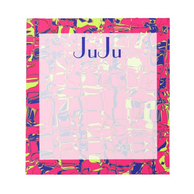 Cuckoo Marbled Abstract Notepad (Front)