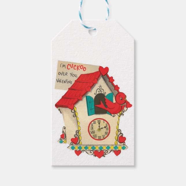 Cuckoo Over You | Vintage Valentine | Tags (Front)