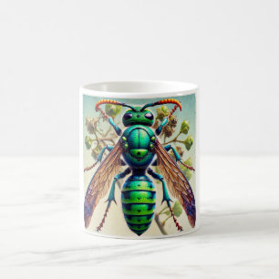 Cuckoo Wasp 070824IREF219 - Watercolor Coffee Mug