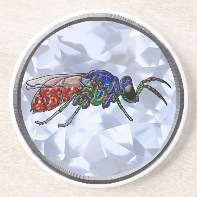 Cuckoo Wasp Coaster (Front)
