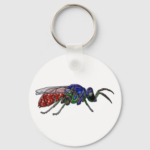 Cuckoo Wasp Key Ring