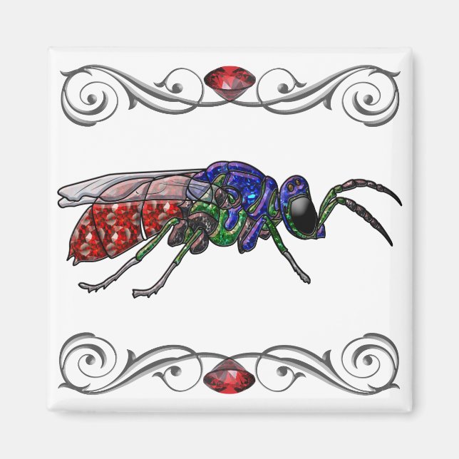 Cuckoo Wasp Magnet (Front)