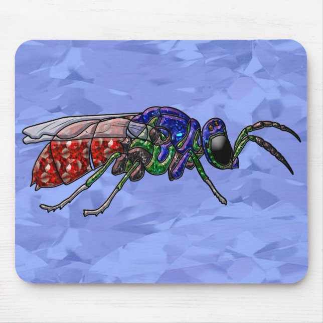 Cuckoo Wasp Mouse Mat (Front)
