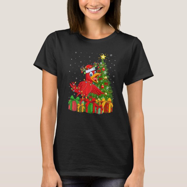 Cuckoos Bird  Xmas Holiday Santa Cuckoos Christmas T-Shirt (Front)