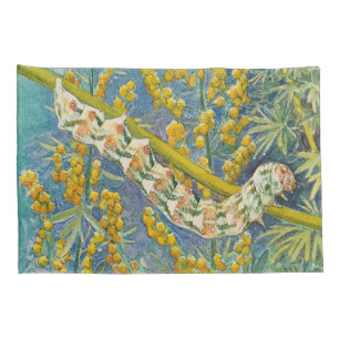 Cucullia Absinthii Wormwood Caterpillar Pillowcase