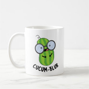 Cucum-blur Funny Veggie Cucumber Pun  Coffee Mug