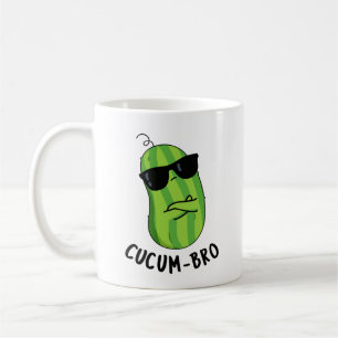 Cucum-bro Funny Veggie Cucumber Pun  Coffee Mug