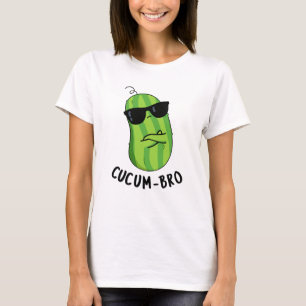 Cucum-bro Funny Veggie Cucumber Pun  T-Shirt