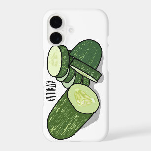 Cucumber cartoon illustration 