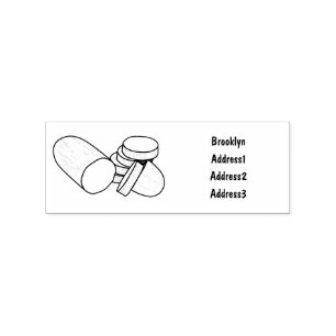 Cucumber cartoon illustration  rubber stamp