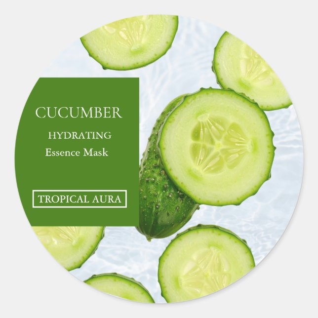 Cucumber Facial Mask Label (Front)
