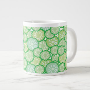 Cucumber funny pattern large coffee mug