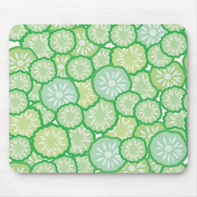 Cucumber funny pattern mouse mat (Front)