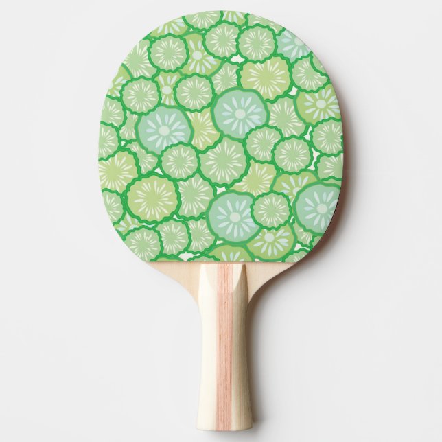 Cucumber funny pattern ping pong paddle (Front)