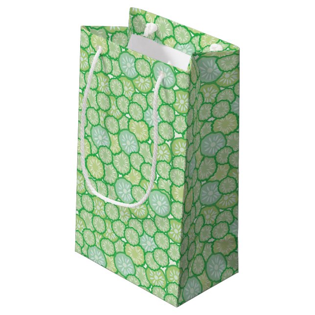 Cucumber funny pattern small gift bag (Back Angled)