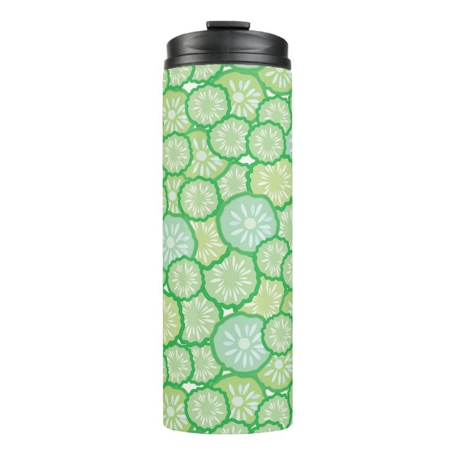 Cucumber funny pattern thermal tumbler (Front)