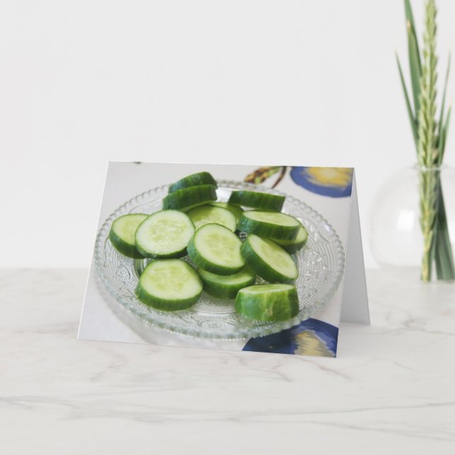 Cucumber greeting card (Front)