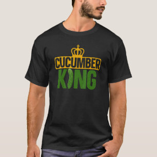 Cucumber King Pickle Vegetable Lover Vegan Farmer T-Shirt