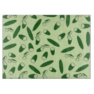 Cucumber Pattern Cutting Board