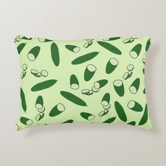 Cucumber Pattern   Decorative Cushion (Front)