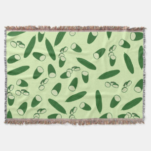 Cucumber Pattern  Throw Blanket