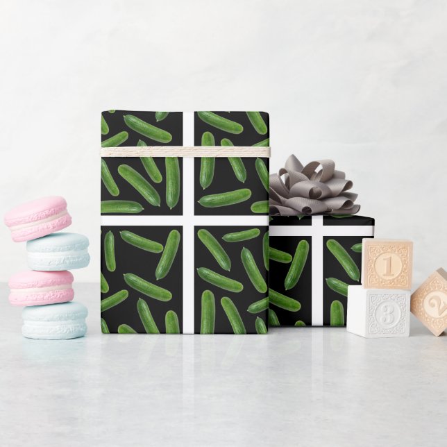 Cucumber pattern wrapping paper (Baby Shower)