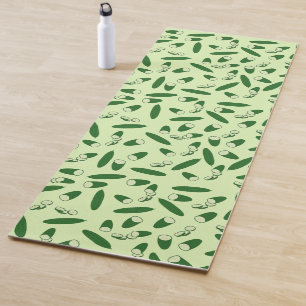 Cucumber Pattern Yoga Mat