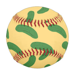 Cucumber Pickles Vegetable Lover Food Humour Baseball