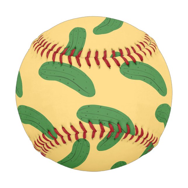 Cucumber Pickles Vegetable Lover Food Humour Baseball (Front)