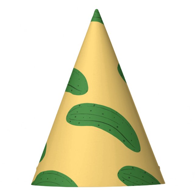 Cucumber Pickles Vegetable Lover Food Humour Party Hat (Front)