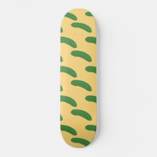 Cucumber Pickles Vegetable Lover Food Humour Skateboard