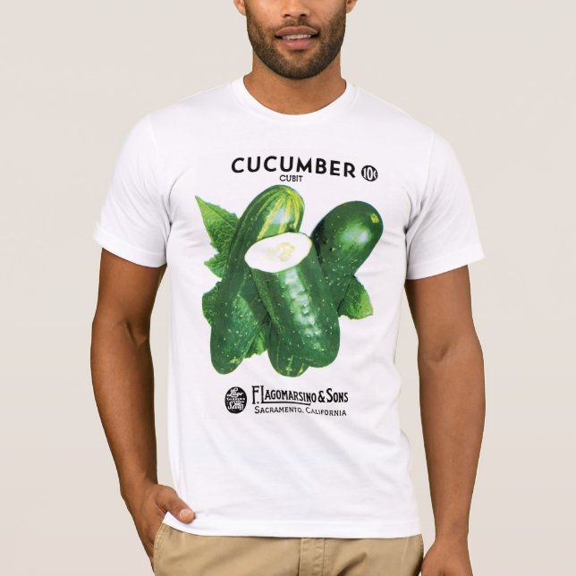 Cucumber Seed Packet Label T-Shirt (Front)
