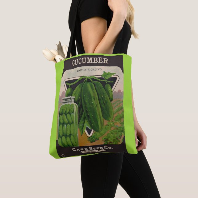 cucumber seeds envelope cover tote bag (Close Up)