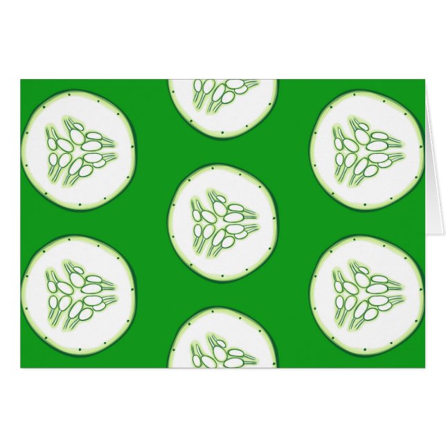 Cucumber slices pattern (Front Horizontal)