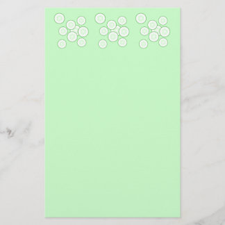 Cucumber slices. stationery