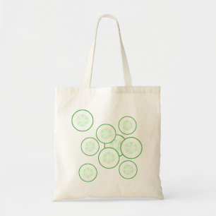 Cucumber slices. tote bag