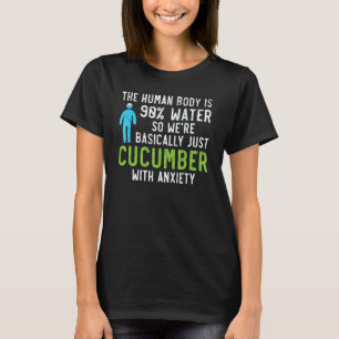 Cucumber Vegetable Plant Vegetarian Vegan T-Shirt
