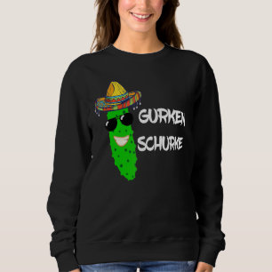 Cucumber Villain Cucumer Vegetable Sombrero Costum Sweatshirt
