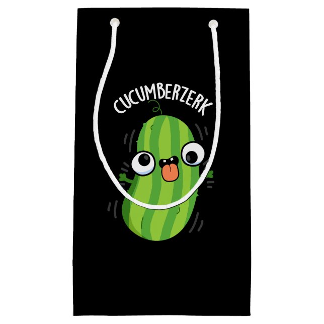 Cucumberserk Funny Berserk Cucumber Pun Small Gift Bag (Front)