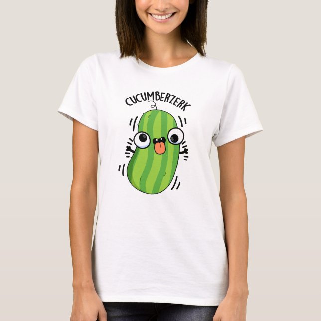 Cucumberzerk Funny Berzerk Cucumber Pun  T-Shirt (Front)
