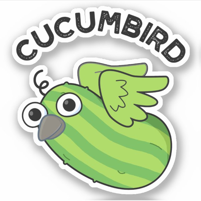 Cucumbird Funny Veggie Cucumber Pun  (Front)