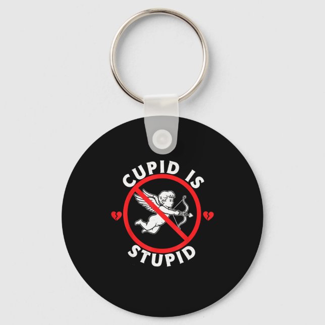 Cud Is Stud Hate Valentines Anti Valentine Stud Cu Key Ring (Front)