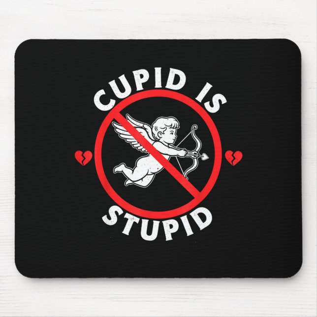 Cud Is Stud Hate Valentines Anti Valentine Stud Cu Mouse Mat (Front)