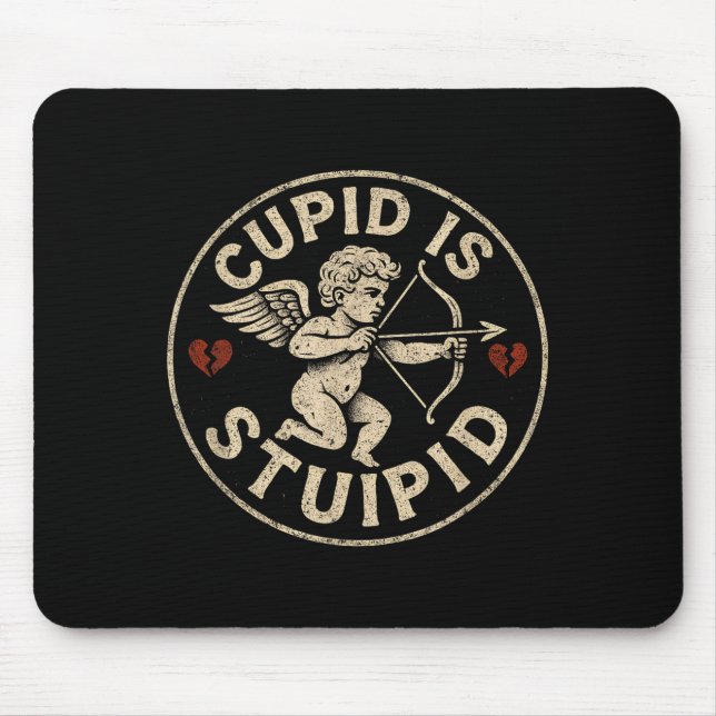 Cud Is Stud Hate Valentines Anti Valentine Stud Cu Mouse Mat (Front)