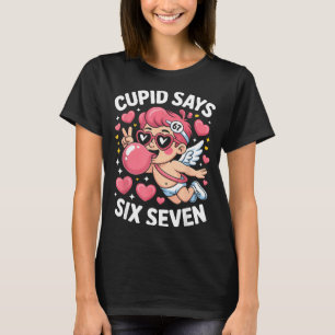 Cud Says 67 Six Seven Meme Bubble Gum Valentine's  T-Shirt